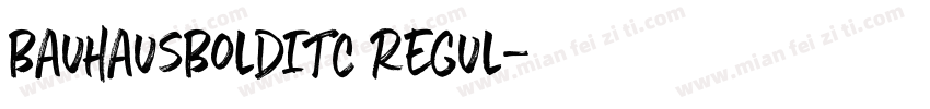 BauhausBoldITC Regul字体转换